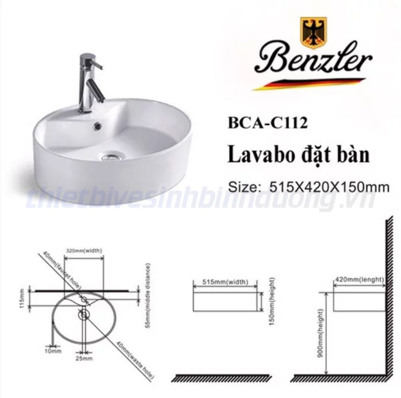 Lavabo Benzler BCA-C112